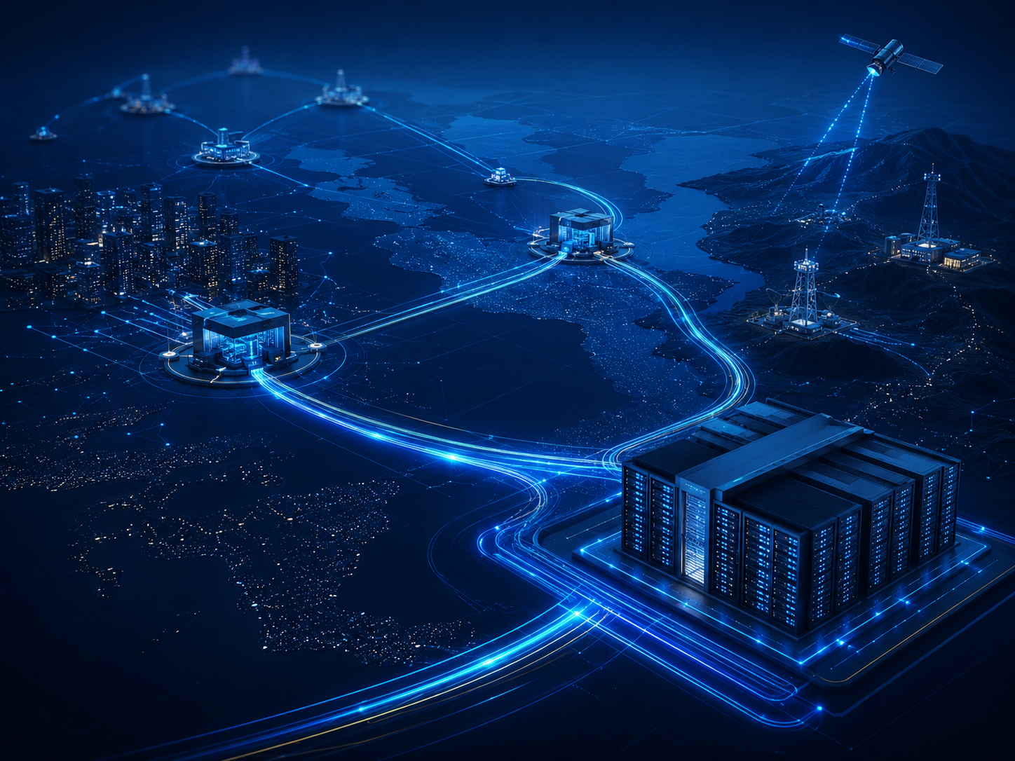 Edge PoP, DCI and remote connectivity network visual